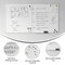 Flash Furniture HERCULES 72in. x 40in. Whiteboard, Alum Magnetic Dry Erase Board w/Wall Mount, Marker Tray, Eraser BR-FMW-91101-7240-GG - alternate 9